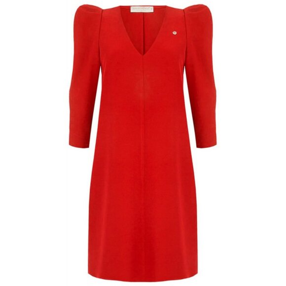 Red V-Neck Dress by RINASCIMENTO - New Without Tags - Picture 5 of 7